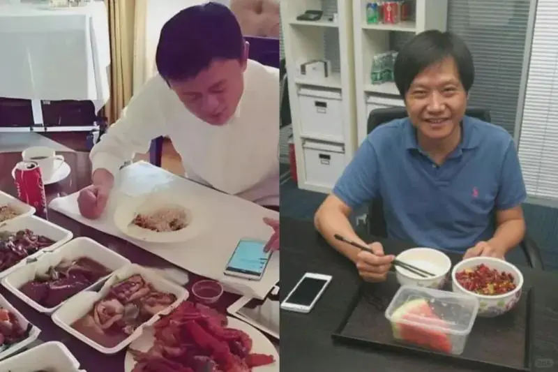 马云和雷军的午饭，差距太大了吧？