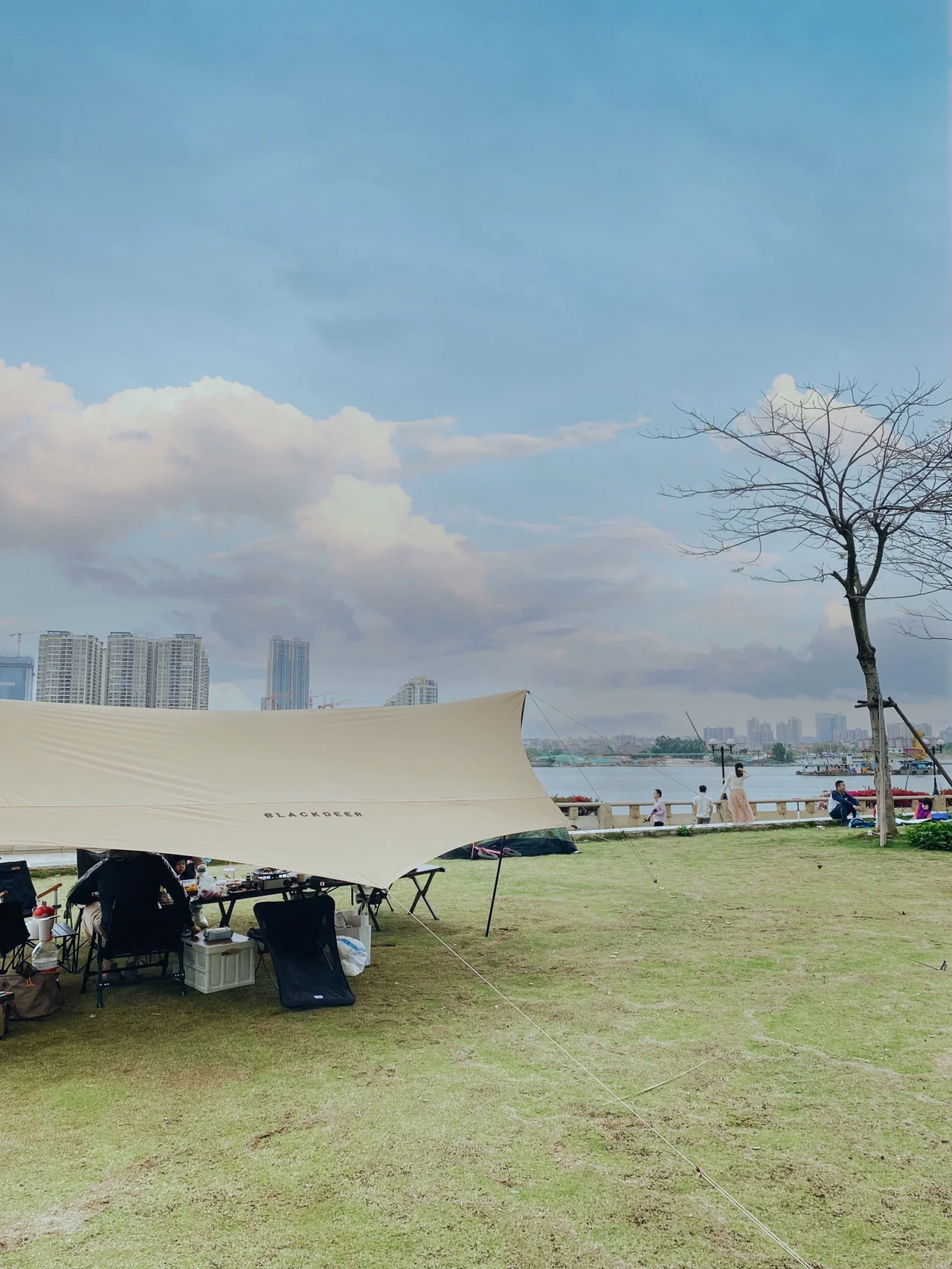 广州城中露营地⛺️江边大草坪，超适合带娃