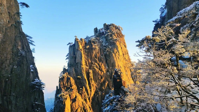 2024年黄山的第一场雪