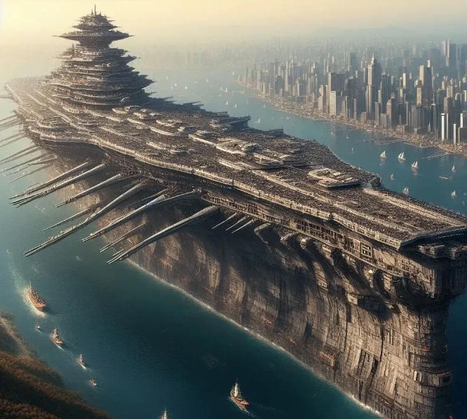 AI 设计的航母，这是想表达什么？