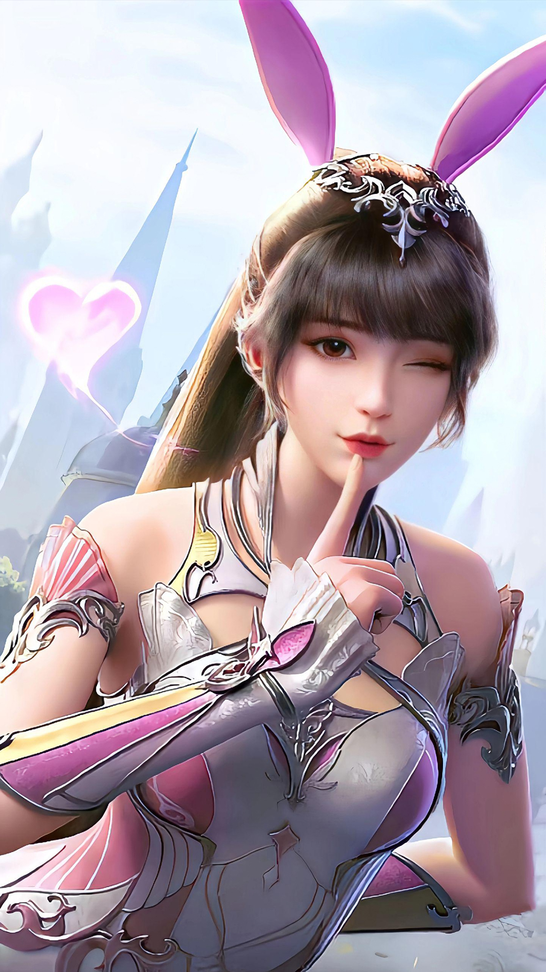 国漫女神｜《斗罗大陆》小舞AI高清无水印手机壁纸：小舞的9个魂技分别是腰弓、瞬移