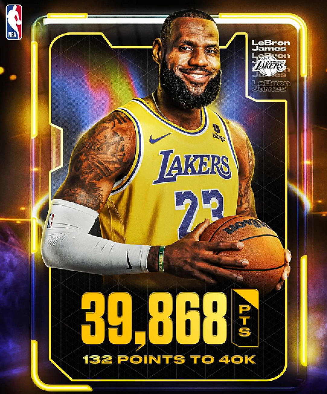 最大悬念！詹姆斯40000分之战，对手是谁？掘金奇才概率倍增
湖人击败活塞，詹姆