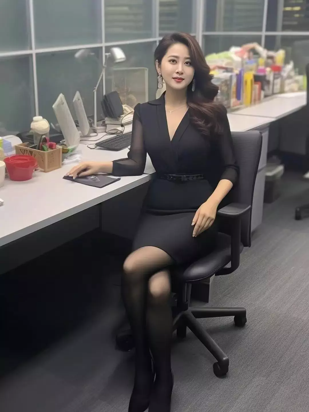 新同事，气质好，每次老板出差都带她去，可见工作能力出色！