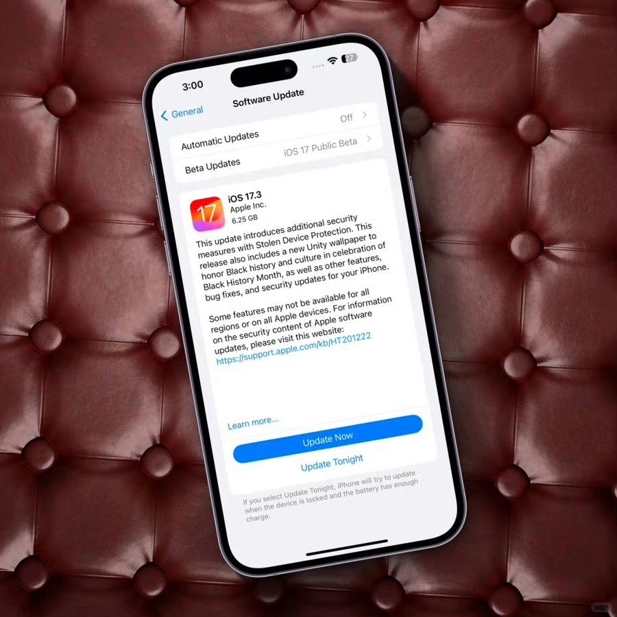 iOS 17.3不简单，十几项新功能，看完你就懂！
升不升级，先看看！苹果发布的