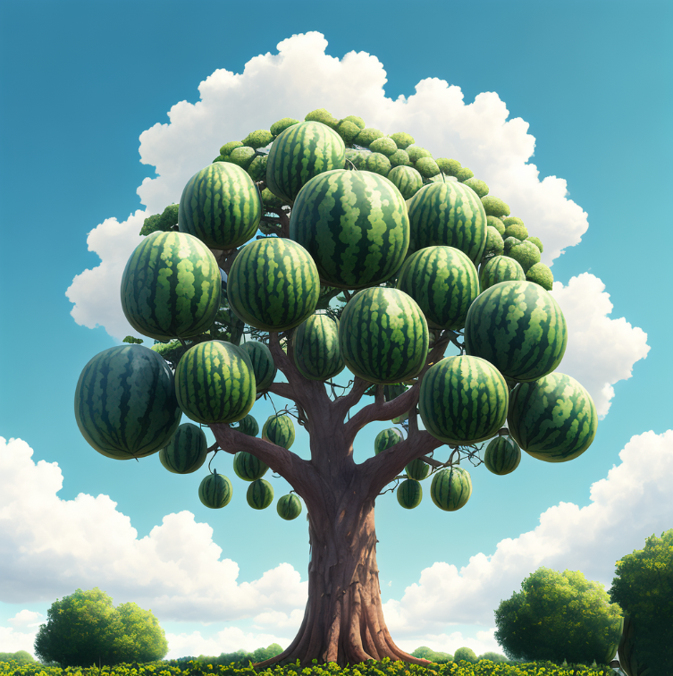 长在树上的西瓜，只有到了AI时代，才能看到这些图！