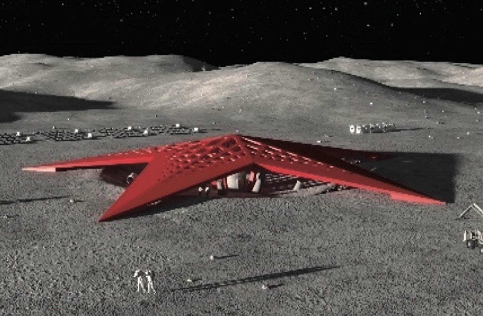 让红星照耀月球，将赤旗插遍太阳系！
​我国月球基地“中国星”方案，某些人都要被吓