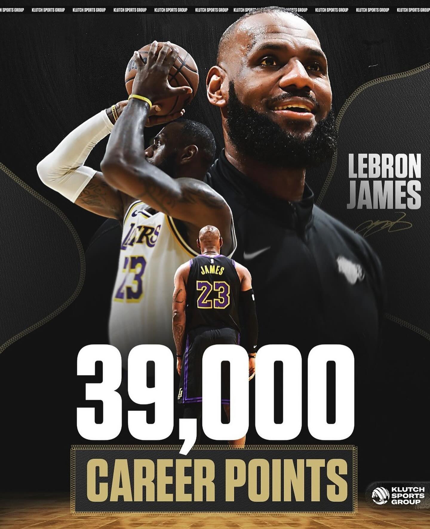 39000分！詹姆斯：我不是第二
詹姆斯NBA职业生涯得分已经来到了39000分