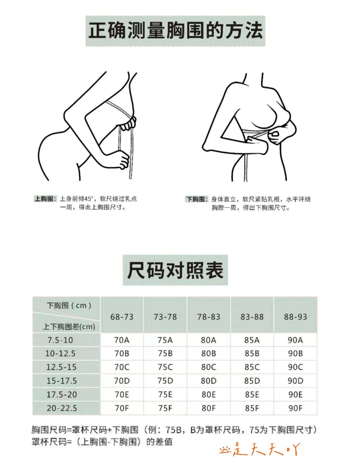 教你选对内衣尺码#内衣尺码怎么分的#