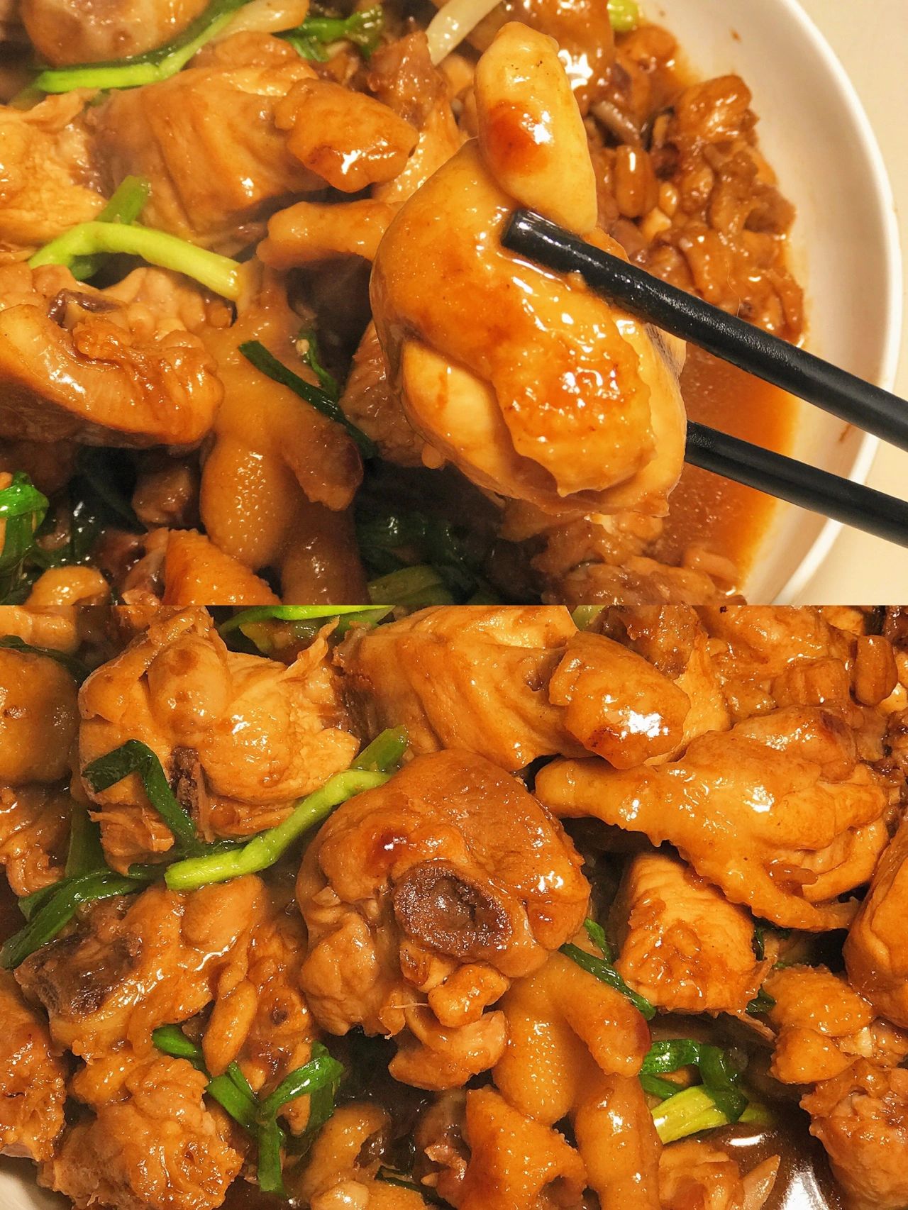 姜葱炒鸡#已经做熟的鸡肉怎么做#