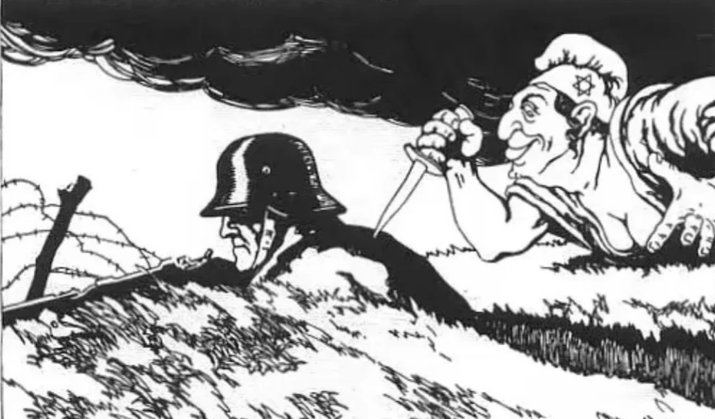 终于知道小胡子为啥要杀犹太人了。1918年底，兴登堡元帅在参加最后一次帝国议会会