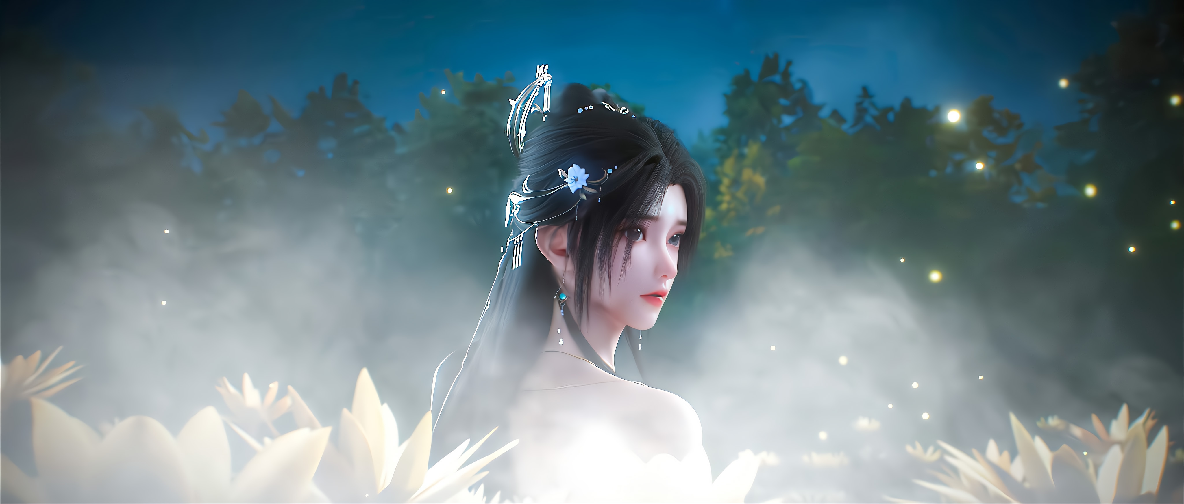清漪仙池沐浴，石昊偷窥老婆洗澡，结果被老婆胖揍