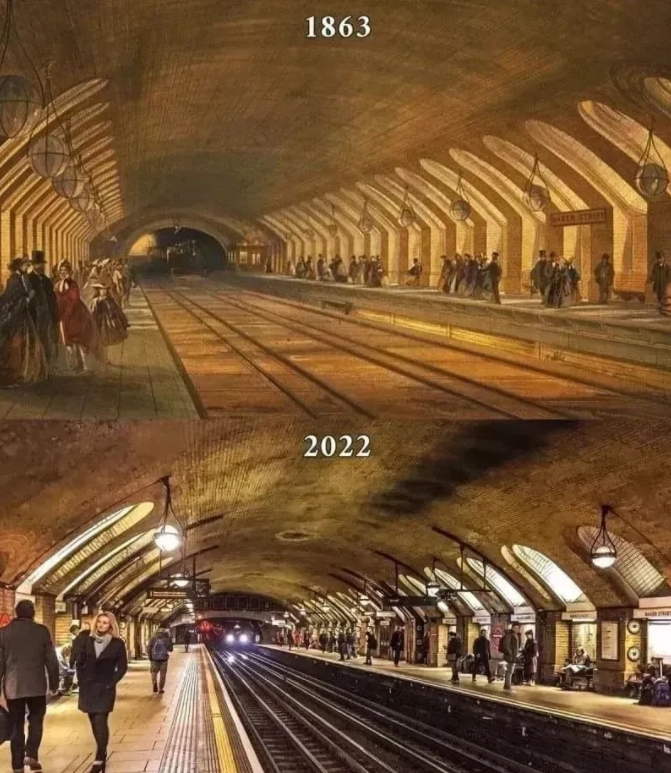 1863年，你从大清去英国，看到这样的地铁，你会目瞪口呆！

现在2023了，时