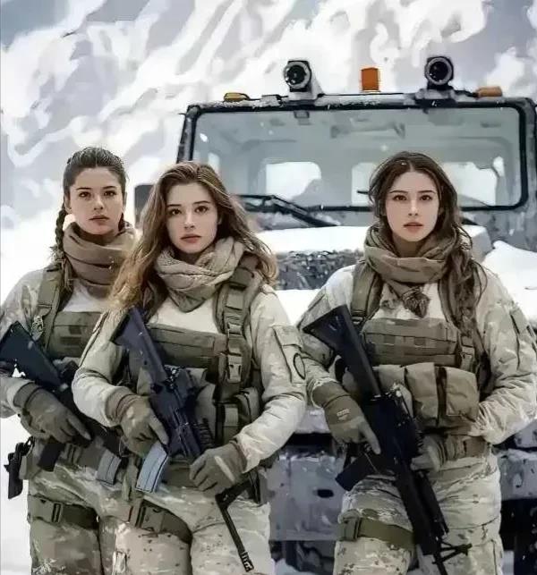 当看到这些以色列女兵在照片上时，我们可以注意到她们的外貌十分迷人。然而，一旦她们