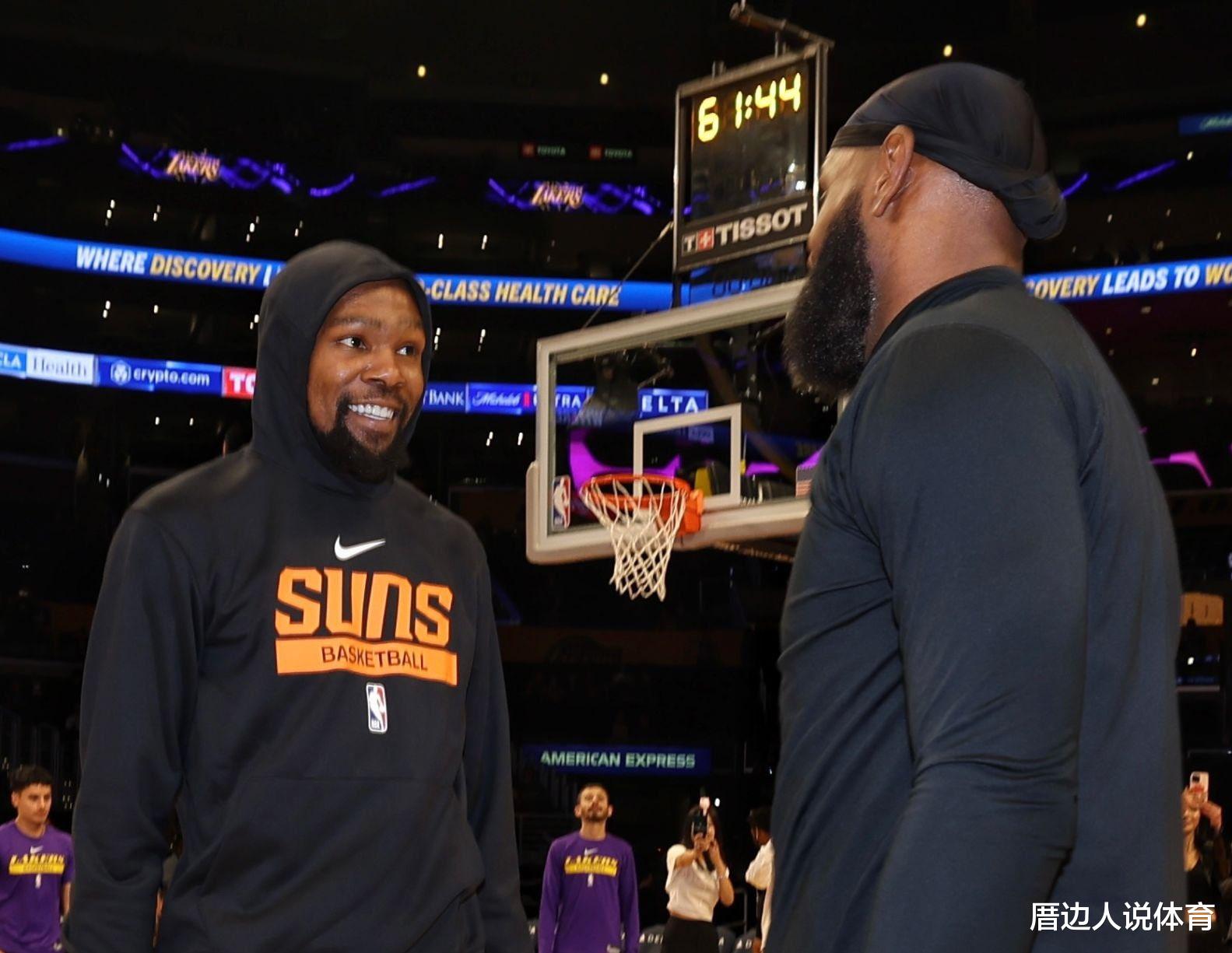 时隔1759天! 38岁詹皇对飙杜兰特: 16分钟砍19分 kd轰21分