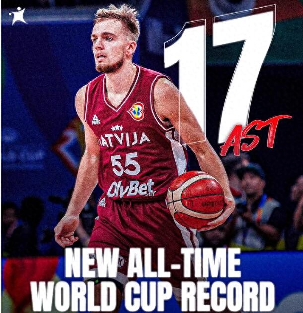 篮世界杯5-6名排位赛，拉脱维亚98-63大胜立陶宛，三点必须要讲！

1.扎加