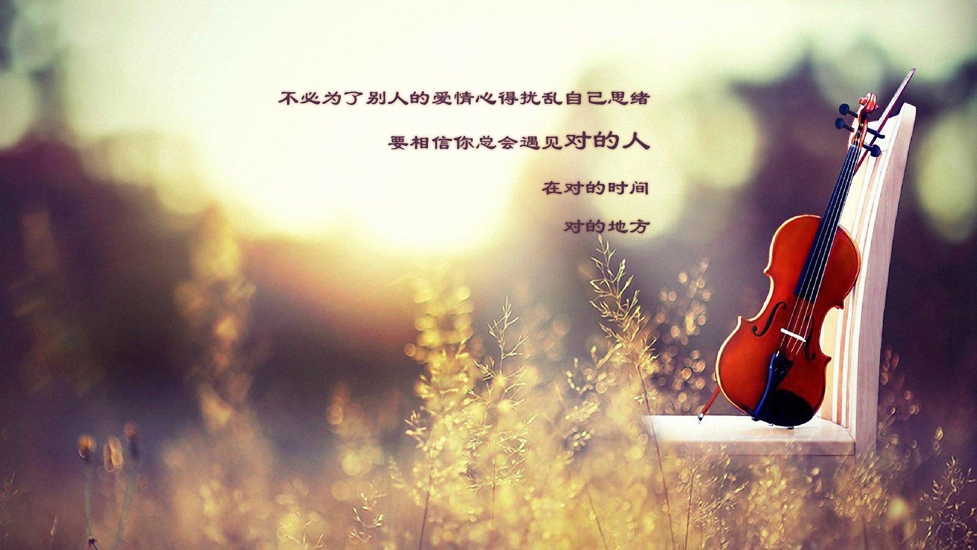 只要相信爱情，就能够克服距离和时间的考验，终走向幸福