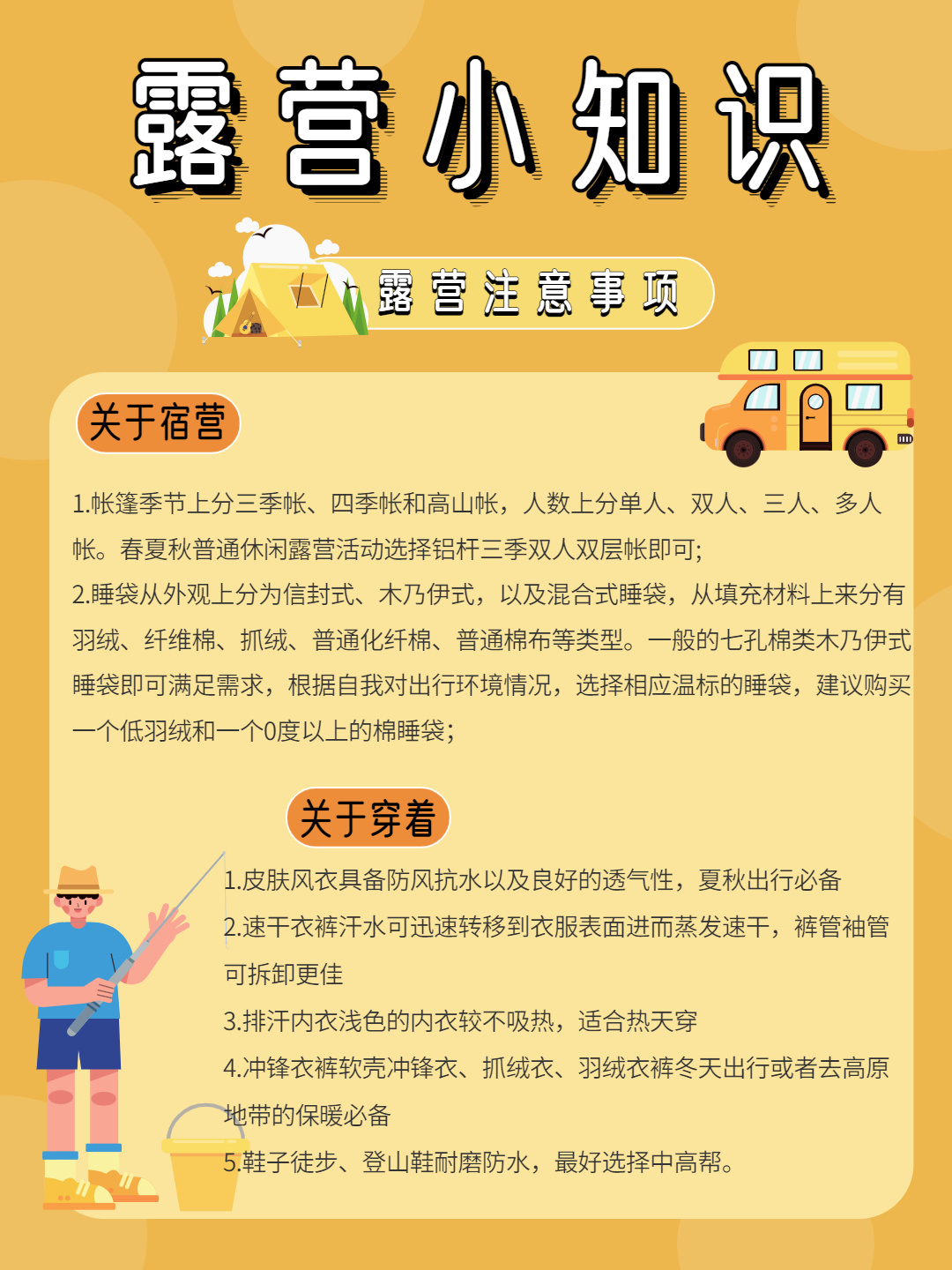 技术贴，小白第一次户外露营注意事项