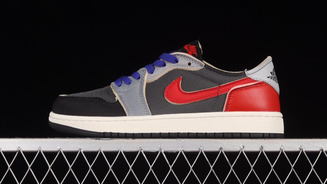 Air Jordan 1 Low "Dark Smoke Grev" AJ1 乔1解构 低帮篮球鞋