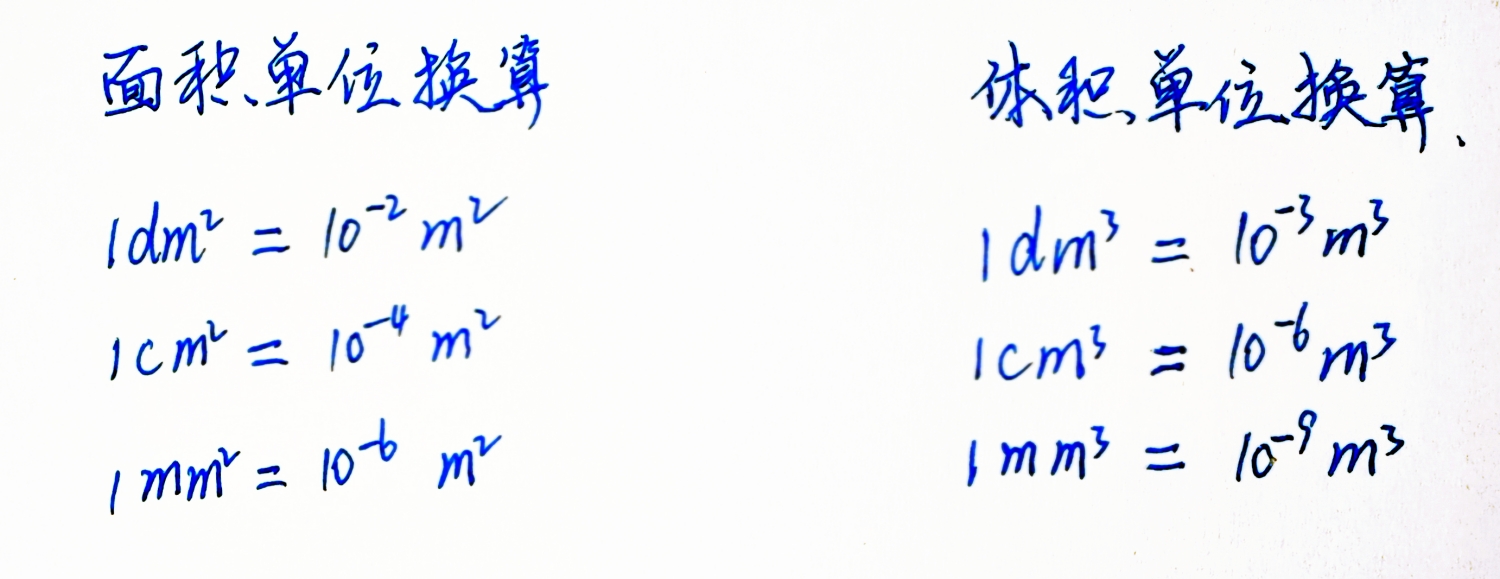 期中考试最后两道大题中，一定不要在单位换算上出错！

考压强时，P=F/S，其中