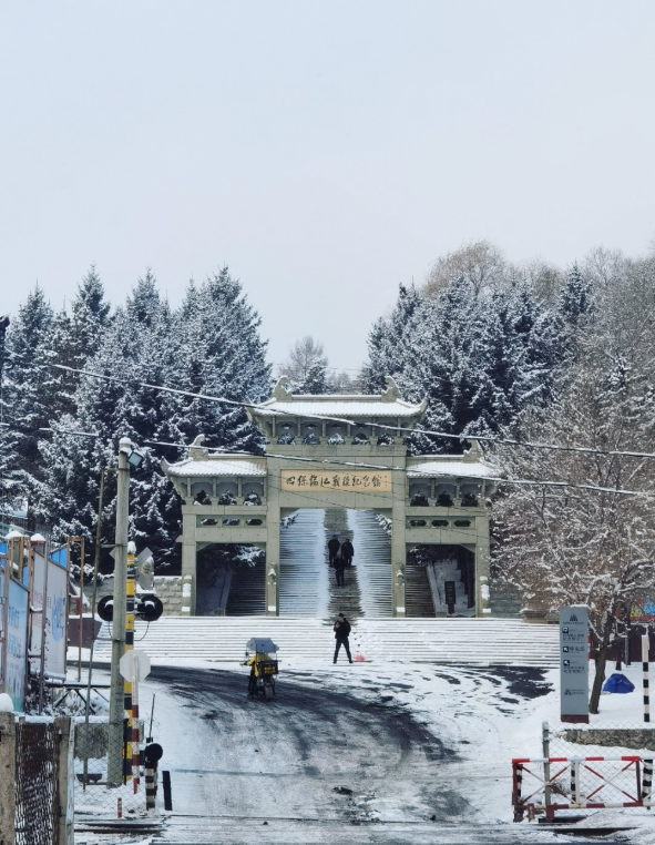 跑到边境小城临江赏雪