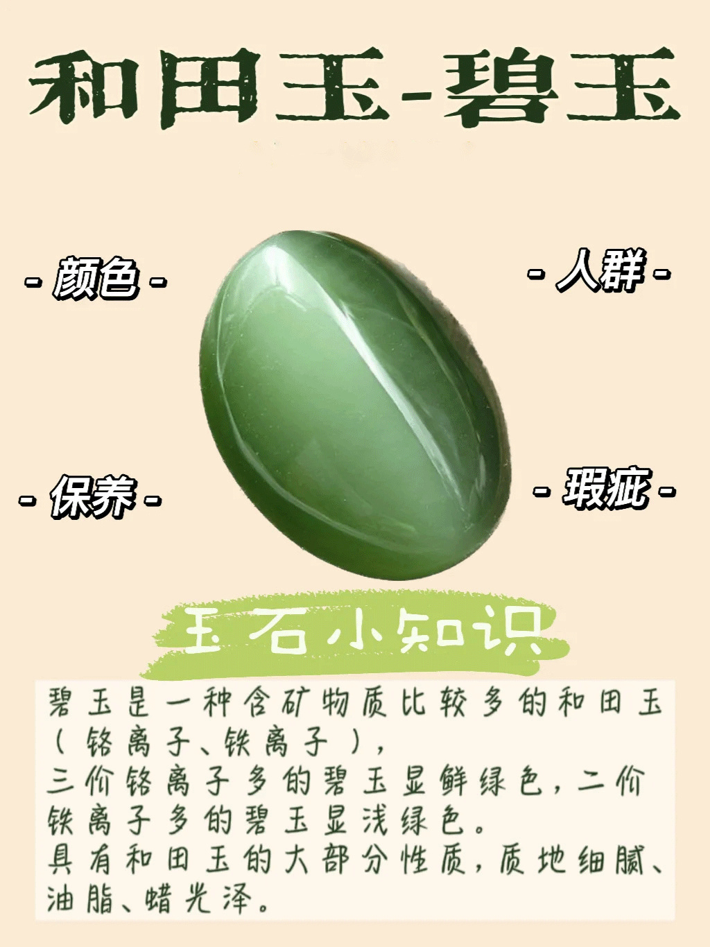 玉石小课堂｜和田碧玉到底有几种绿？谁贵？