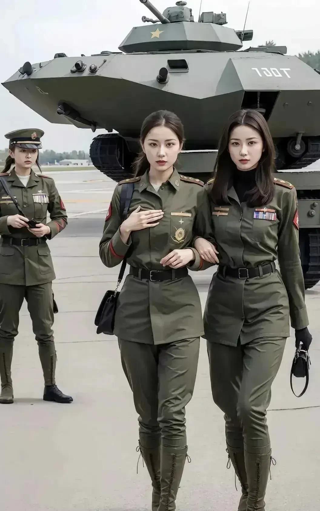 #军队中最美女兵# 军队中最美女兵，必须属于乌克兰女兵。的确她们的相貌惊人般的美