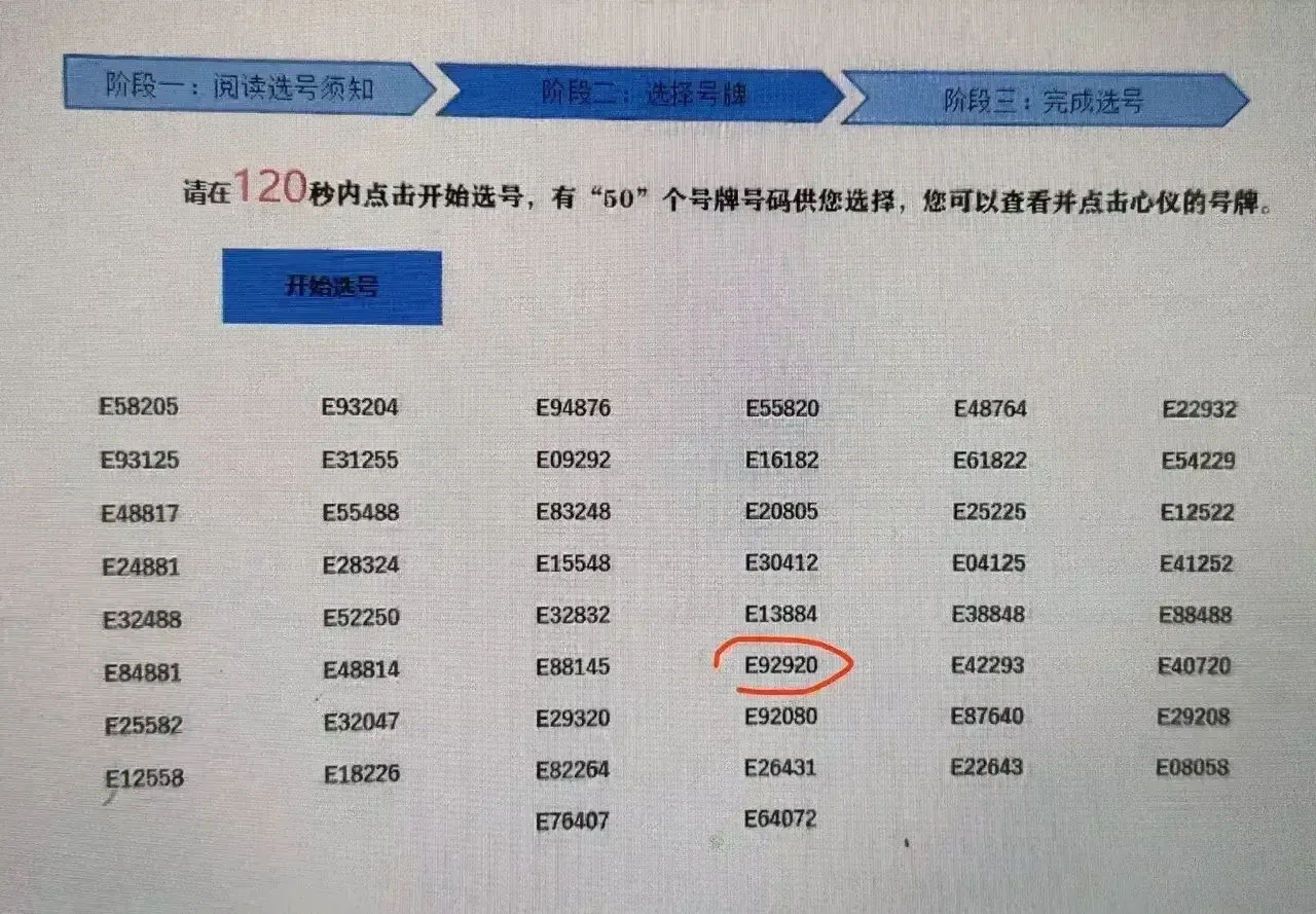 选车牌时我一眼就看中这个号了！