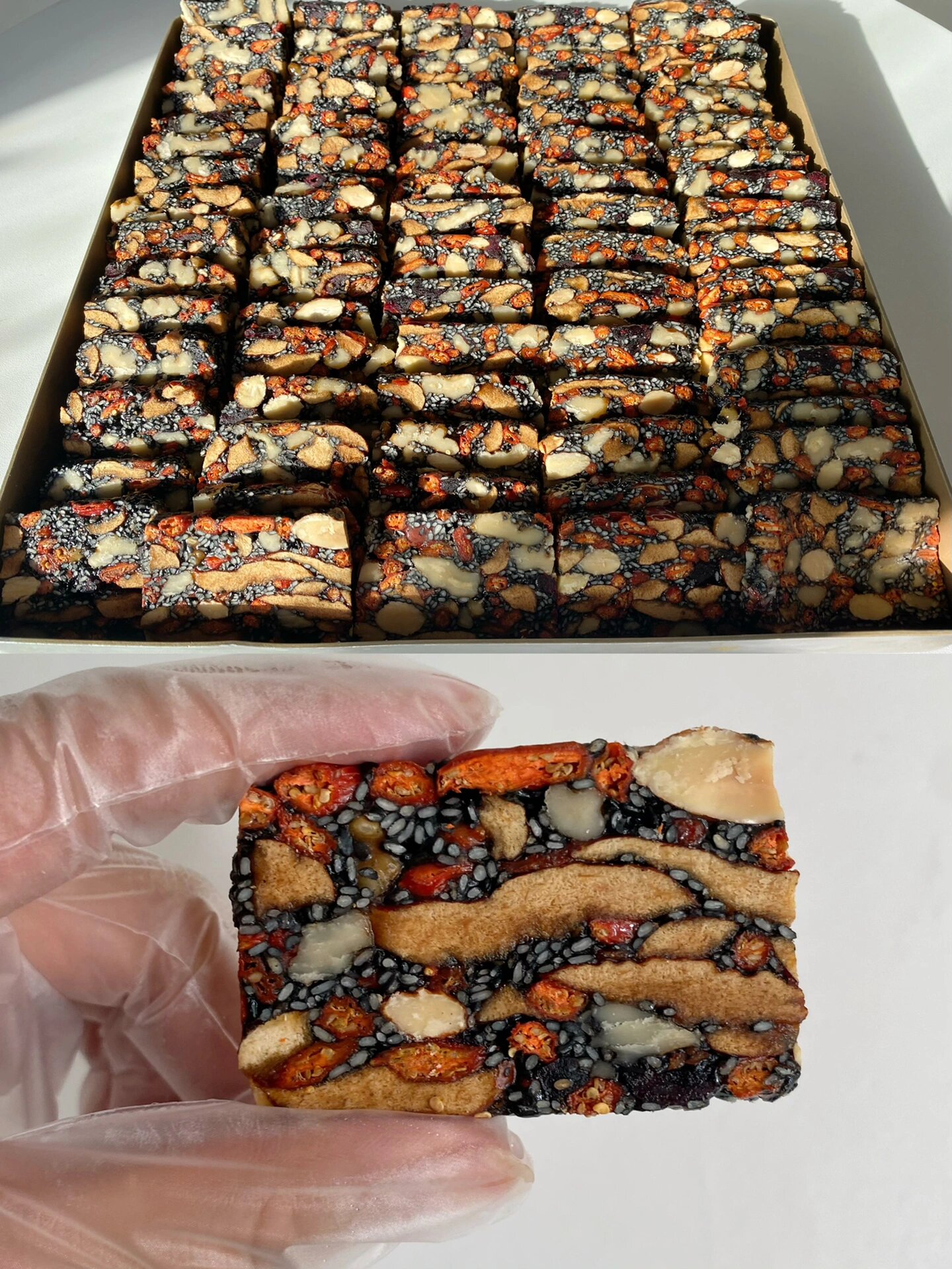 低糖版黑芝麻核桃糕，私房爆，锁住这配方

今天分享秋冬养生必备的黑芝麻核桃糕，老