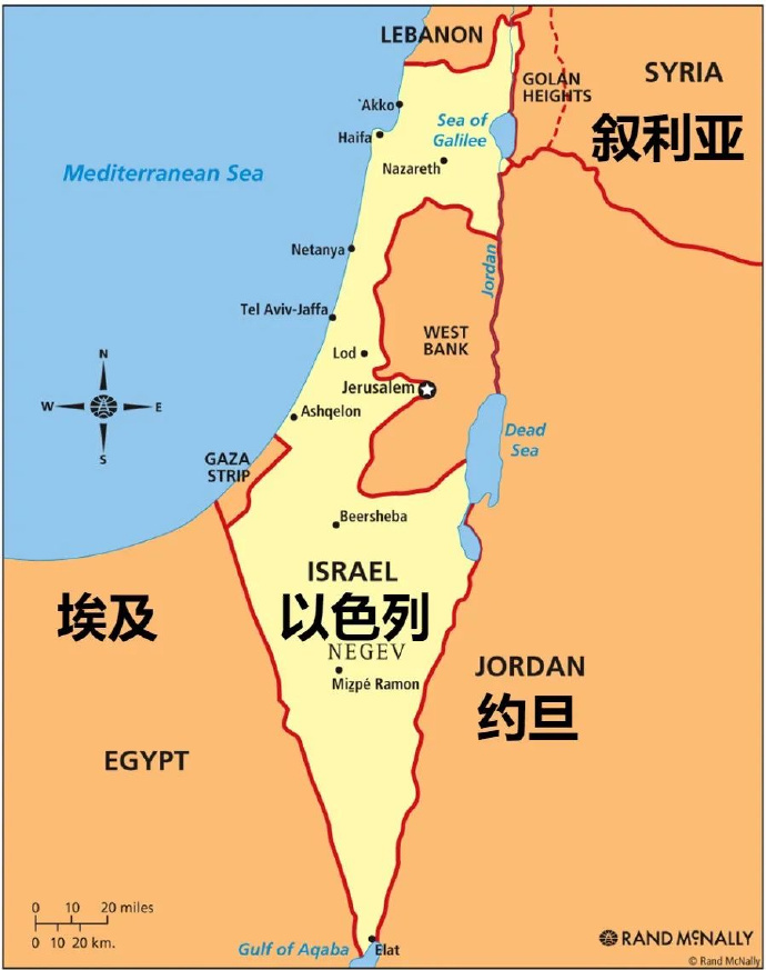 看看地图，以色列是个非常狭窄的国家。随着伊朗导弹技术和远程火箭炮技术发展，以色列