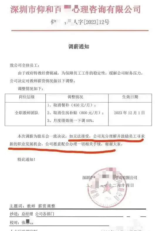 这家企业实在顶不住了，赤裸裸地降薪了！！
