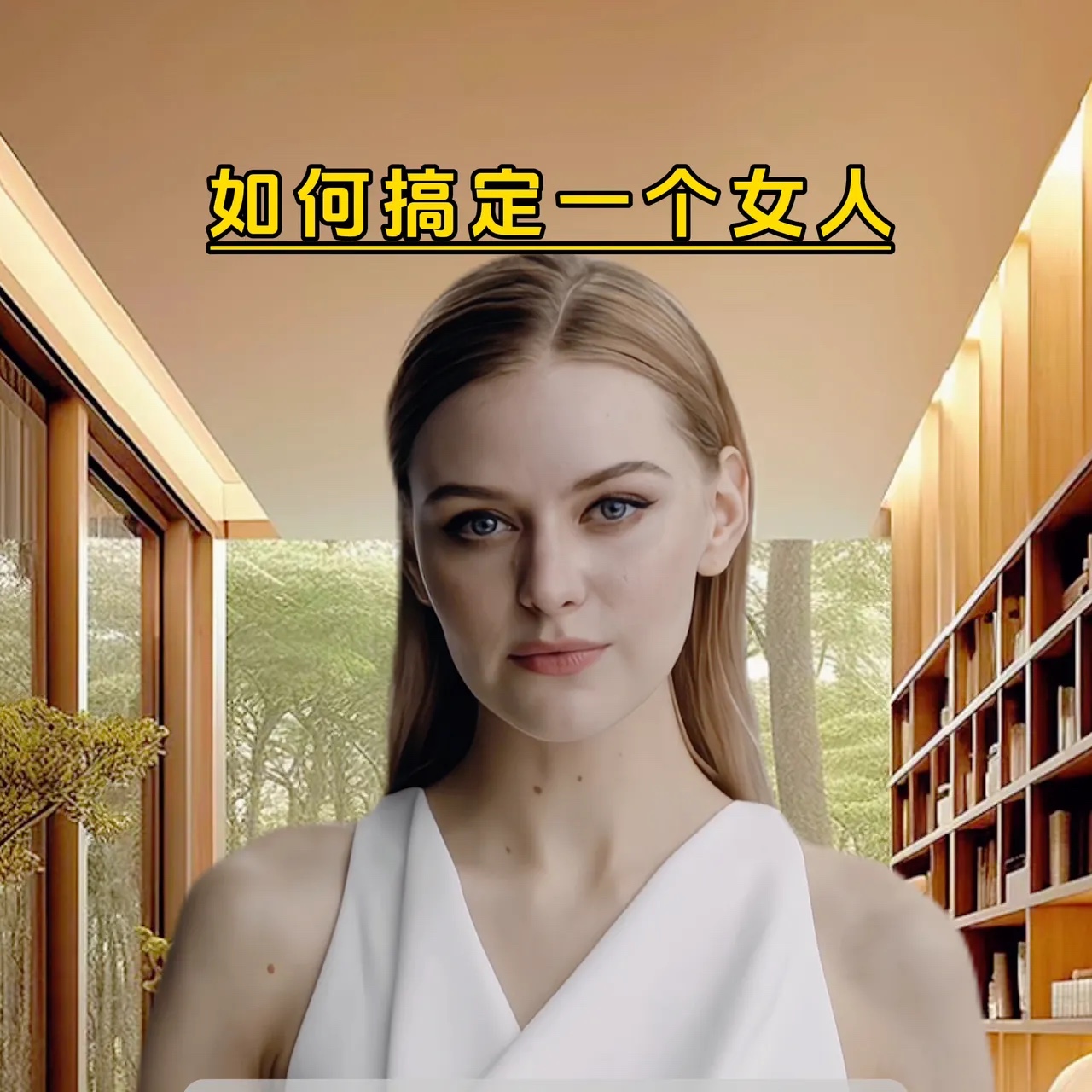 如何搞定一个女人？
·1.说话不要太正经。逗她开心惯她宠她。
·2.千万不要跟她