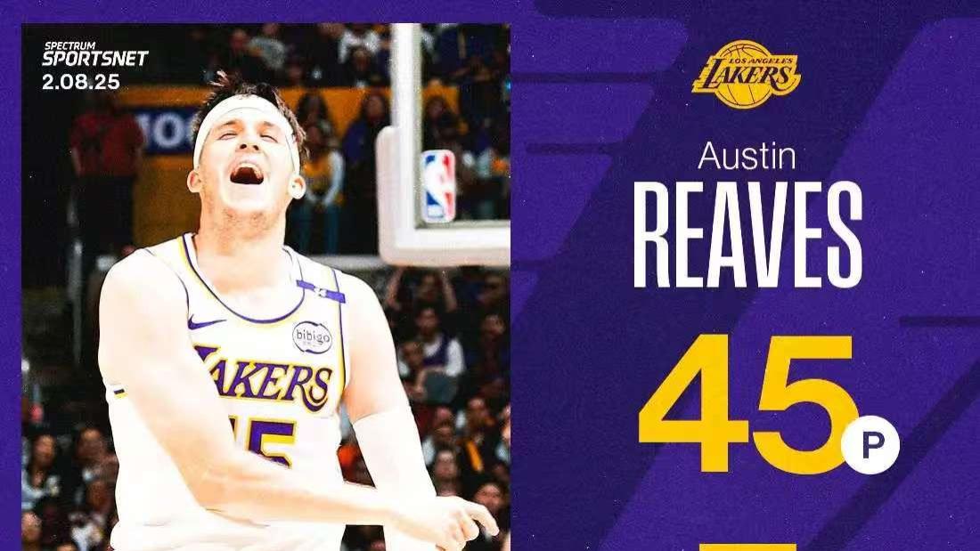 里夫斯45分爆发夜，湖人五连胜续写传奇