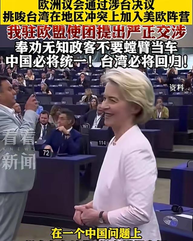 中国的反制来了！欧盟公然否认“台湾属于中国”！此消息一出，一家原本要在欧洲投资建
