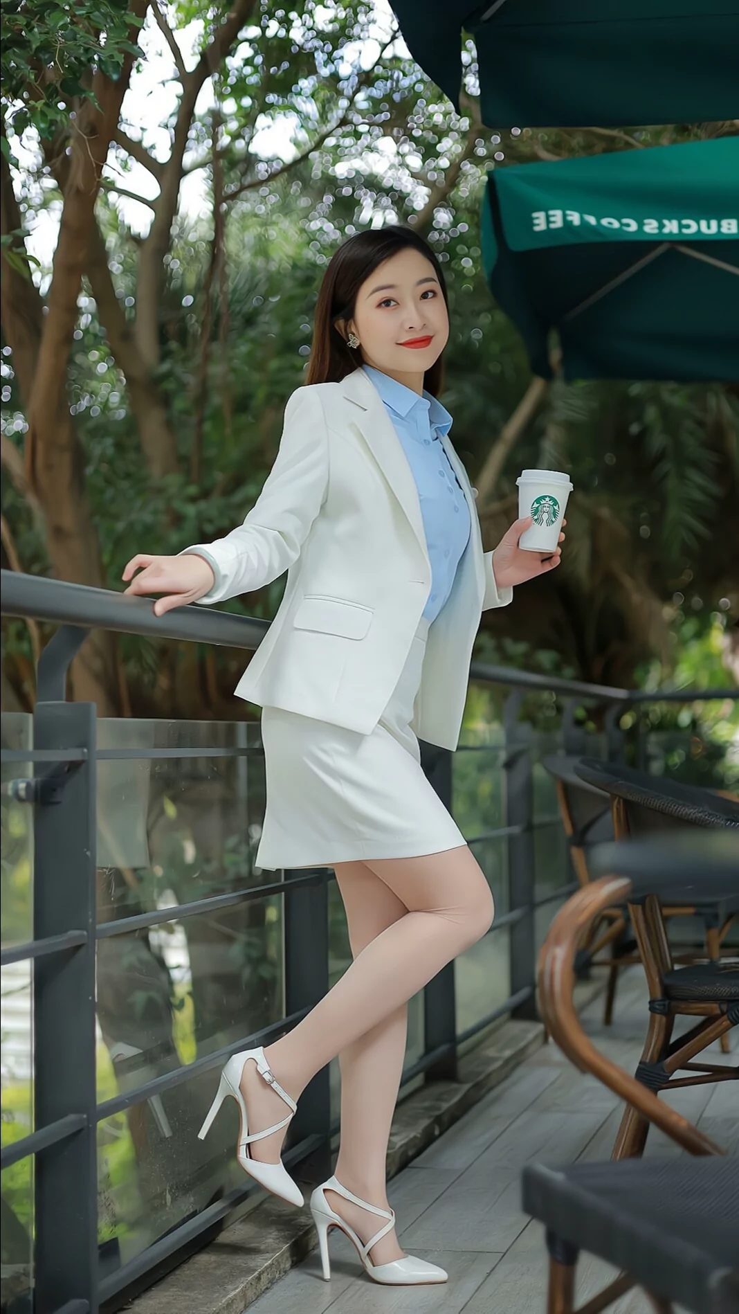 性感妩媚大长腿，职业装