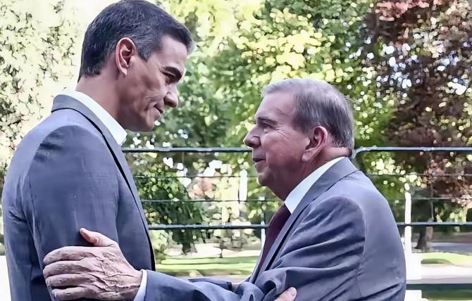 “重磅！西班牙首相和委内瑞拉反对派领袖会面了！这背后有啥故事？”

西班牙首相佩
