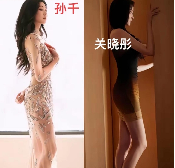 之前总觉得关晓彤哪儿有点特别，直到看到一组她和孙千的对比照，终于有了答案。两人身