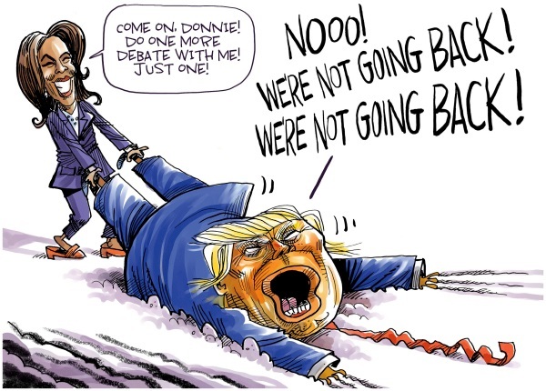 哈里斯拖着特朗普说