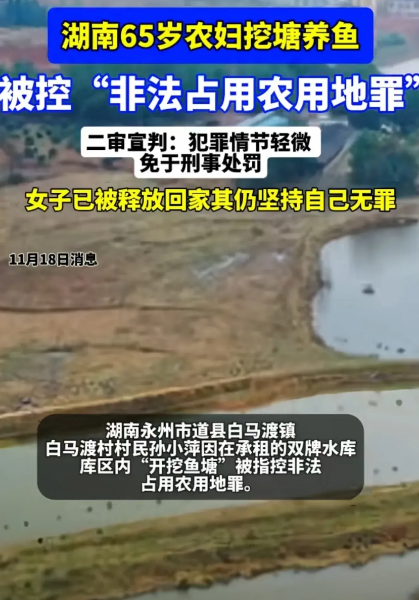 “能不能少折腾农民，白白吃了几个月牢饭！”湖南永州市道县白马渡镇的65岁农妇孙小