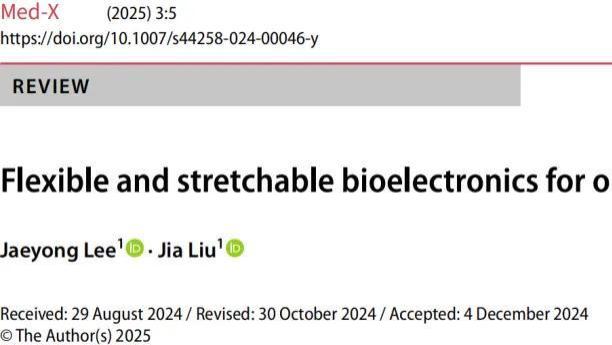 Med-X｜哈佛大学JiaLiu教授团队｜可拉伸柔性生物电子用于类器官的研究进展