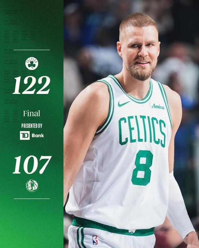 #凯尔特人战胜独行侠#
1月26日，在NBA常规赛凯尔特人与独行侠的比赛中，绿军