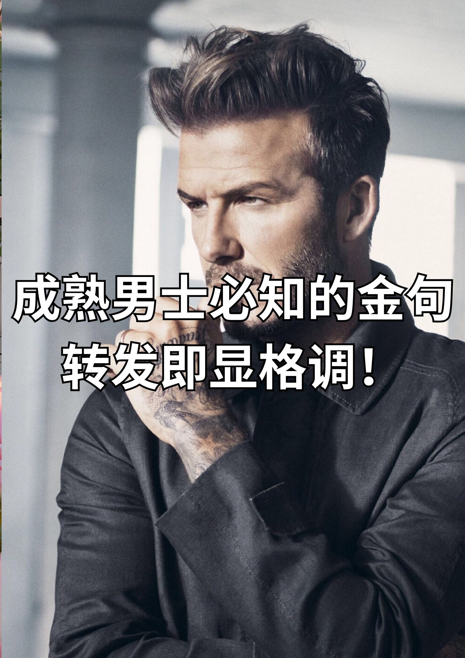 成熟男士必知的金句，转发即显格调！