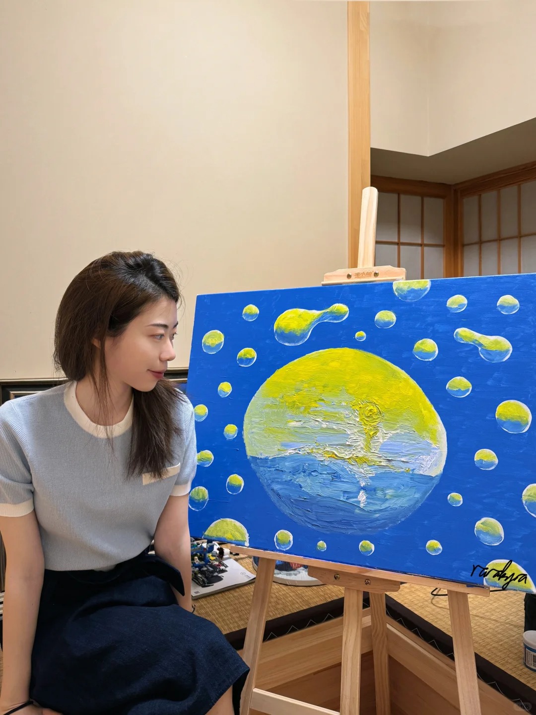 我的新作品，一个有丝分裂的宇宙🌠
宇宙是每个人心中对于世界不同的映射。 🌠
