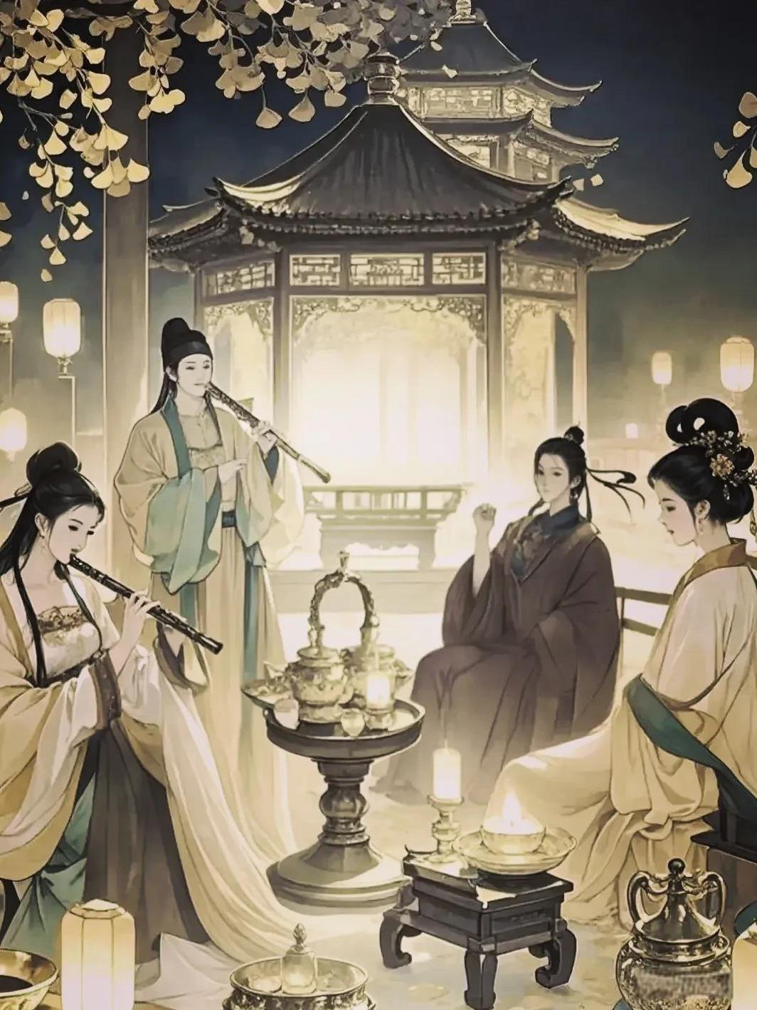 #唯美诗词# 
七律~读@云海行舟 
      《花前月下》
       （