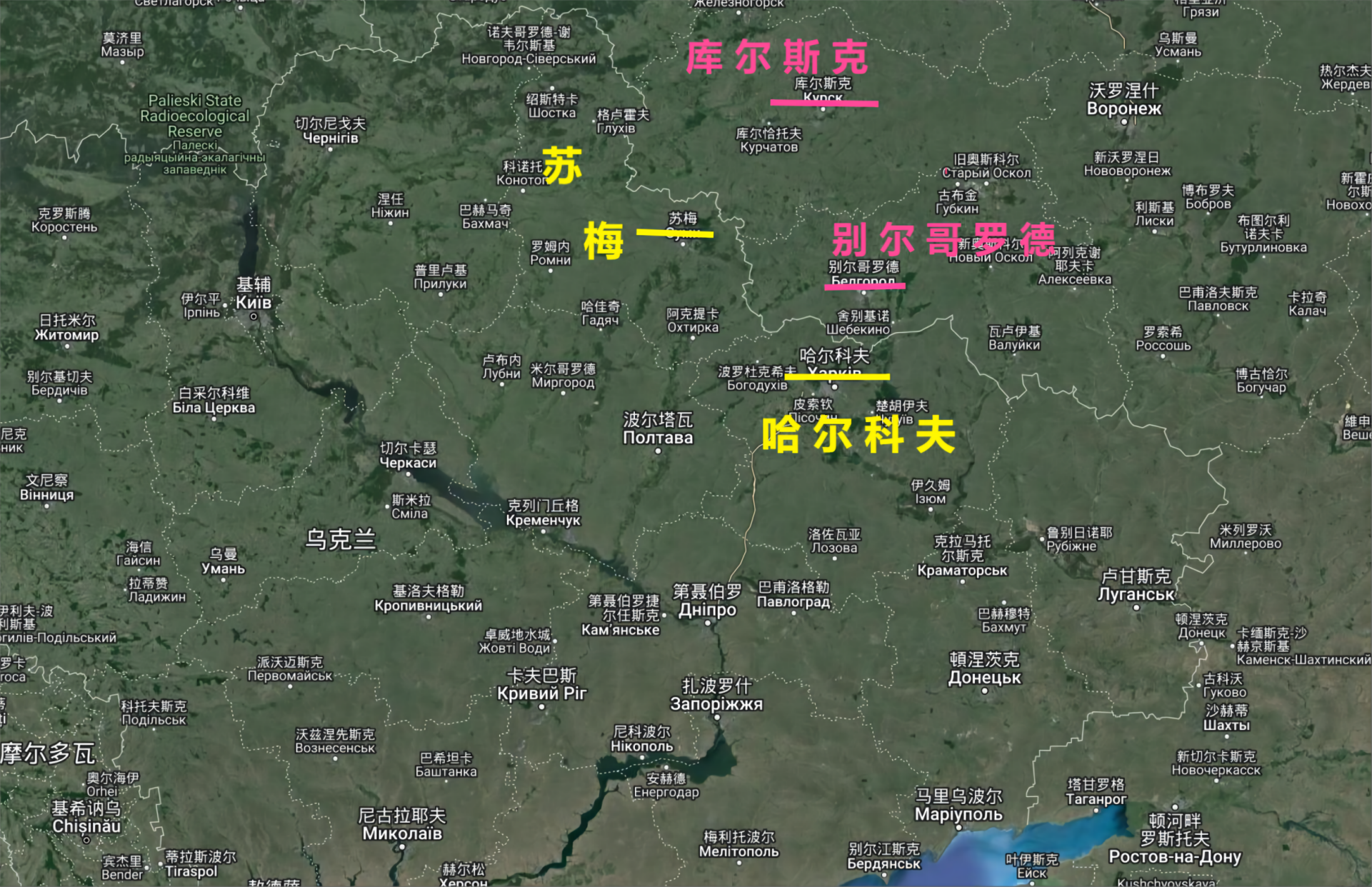 乌军这几天开始从苏梅，哈尔科夫攻击俄罗斯的库尔斯克，别尔哥罗德边境村，均被俄军联