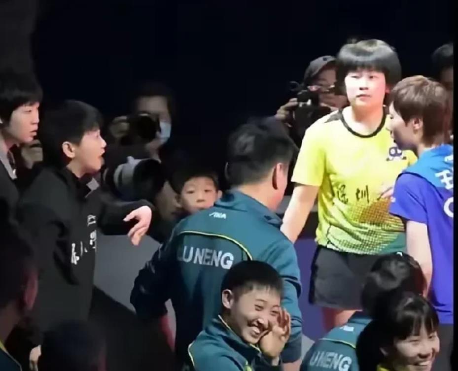 一直觉得陈幸同算是不容易喜形于色的人，很稳重的感觉。可是，当王曼昱找孙颖莎理论，