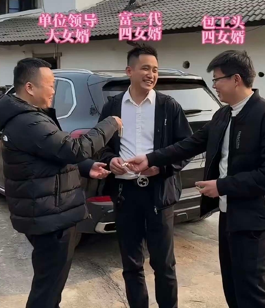 几个女婿一起来老丈人家，谁先动筷呢？