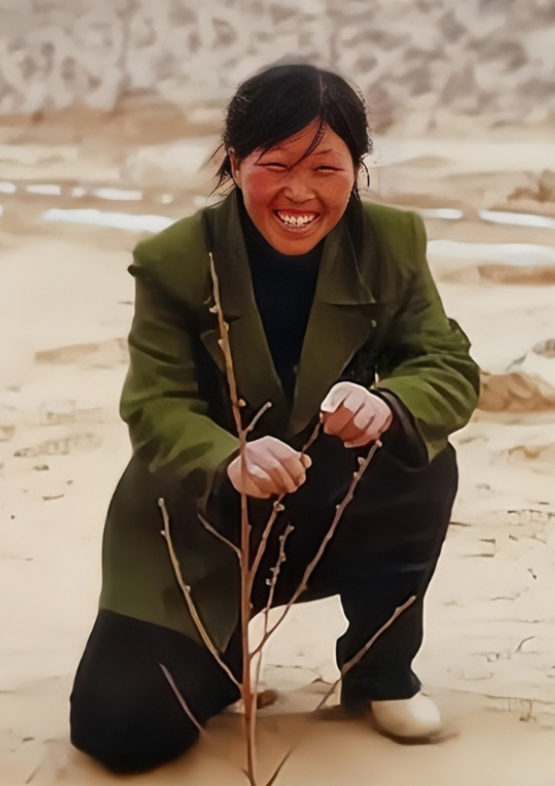 1985年，年仅19岁的殷玉珍被父亲强迫嫁给了毛乌素沙漠的白万祥。新婚之夜，白万