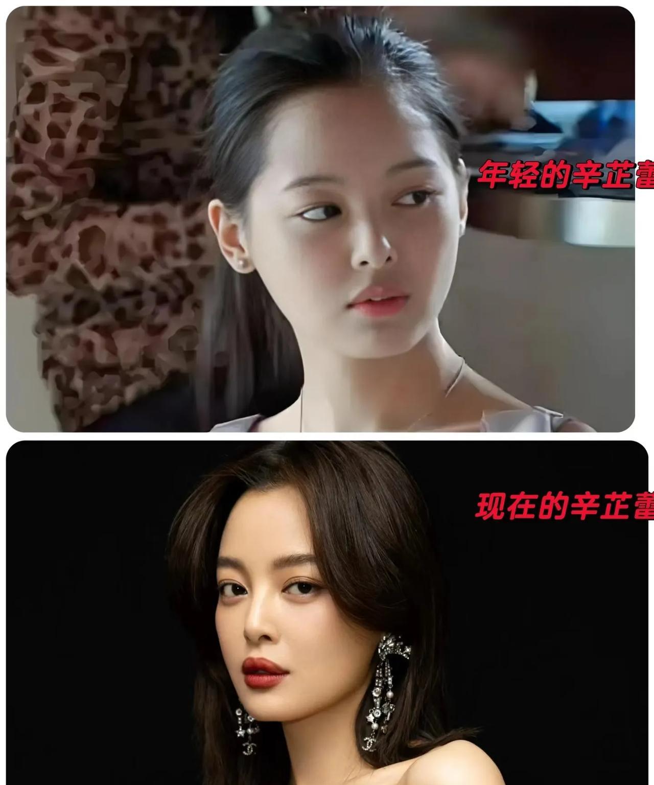 这居然是辛芷蕾，看照片她年轻时嘴唇也不厚啊！
无意中翻到辛芷蕾年轻时的照片，那时