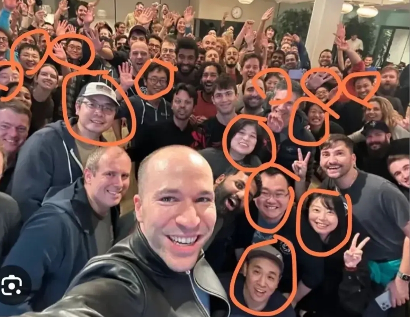 真的是天大的笑话！

OpenAI核心员工大部分都是华人！原来科技竞争比到最后，