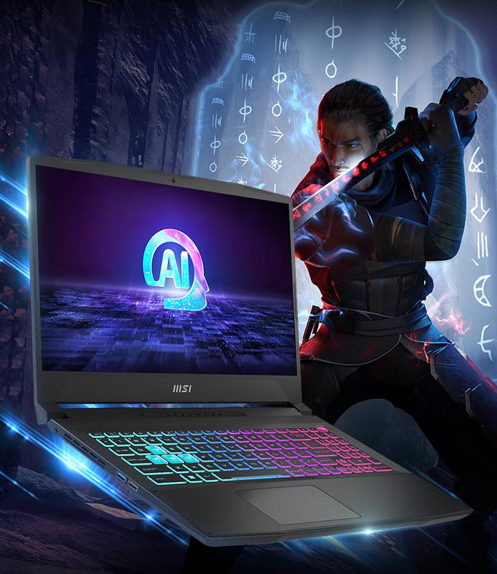 微星 2024 款星影 15 AI“锐龙版”游戏本，该机采用“R7-8845HS